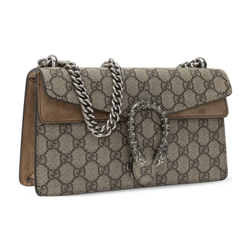 GUCCI Dionysus Canvas With Leather Canvas Bag, Flap Bag, Chain Bag Shoulder Bag, Crossbody Bag Women's-1