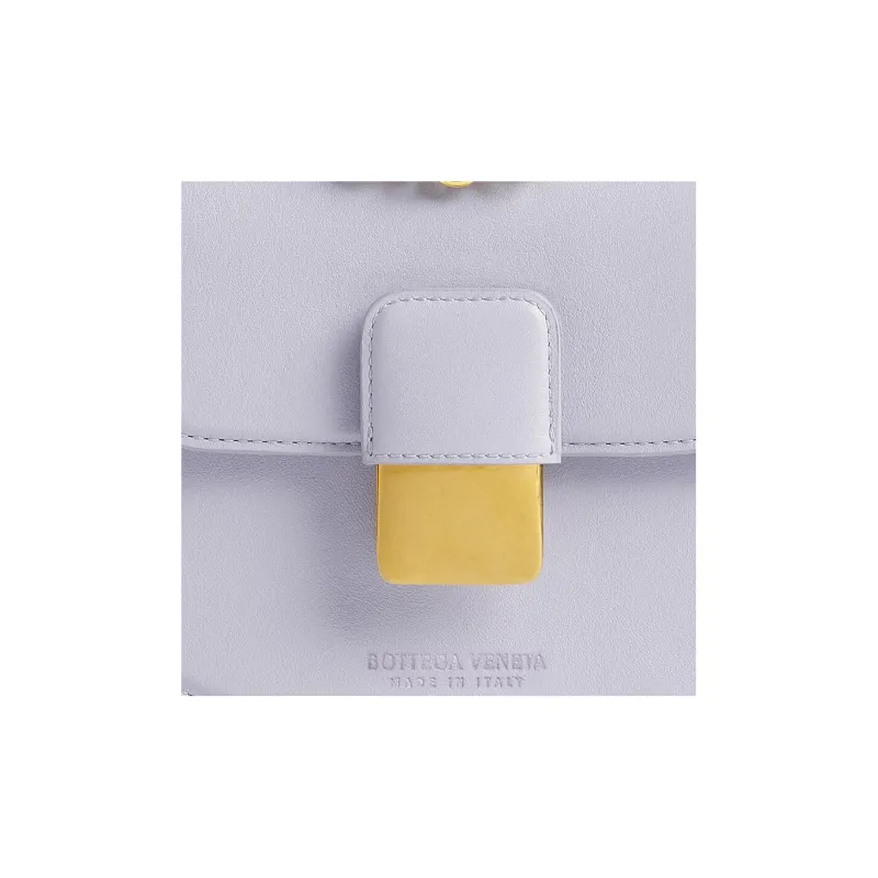 Bottega Veneta Cow Leather Shoulder Bag, Crossbody Bag Mini Women's Oyster Purple-4