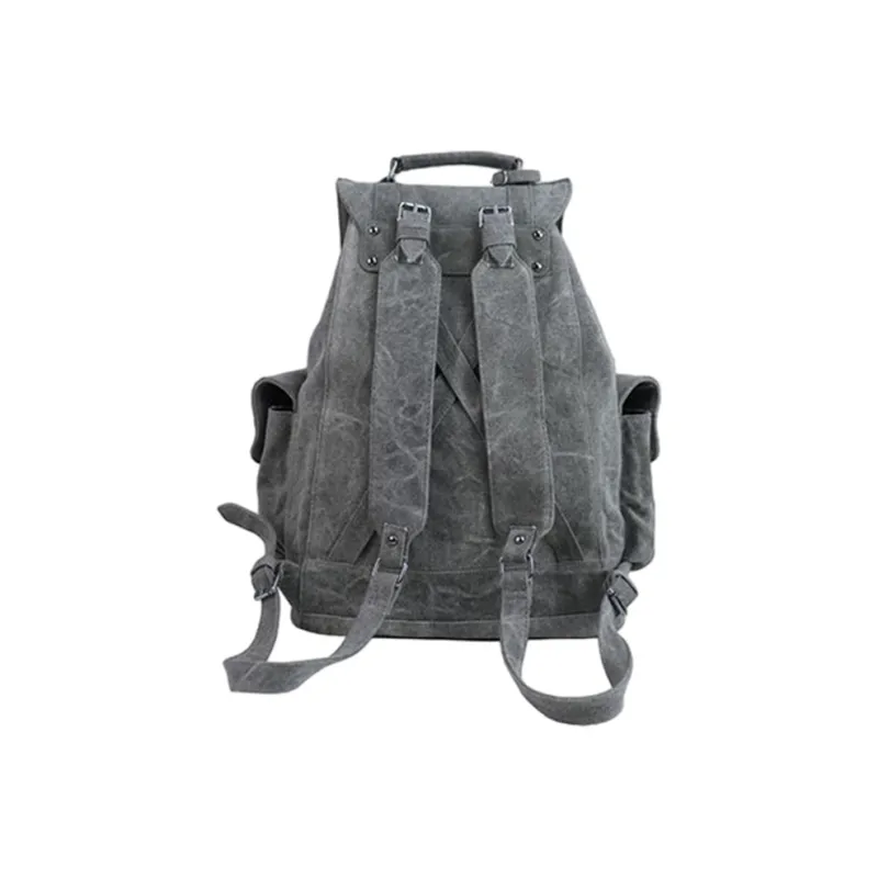 Slazenger Canvas Backpack Tubas Unisex Graphite Gray/Army Green-2