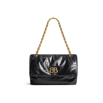 Balenciaga Monaco Medium Chain Shoulder Bag