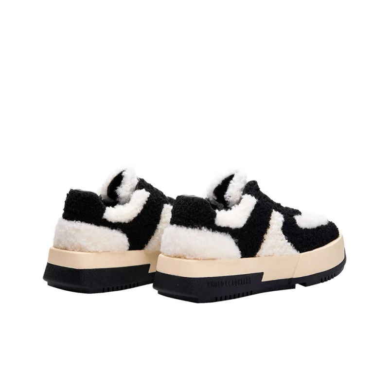 CHOCO CONCERT Low Top Skateboard Shoes Unisex Black White-2