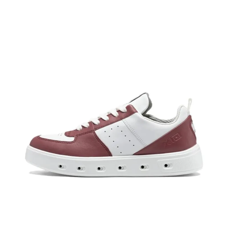 Ecco Low Top Skateboard Shoes Women's Brick Red-0