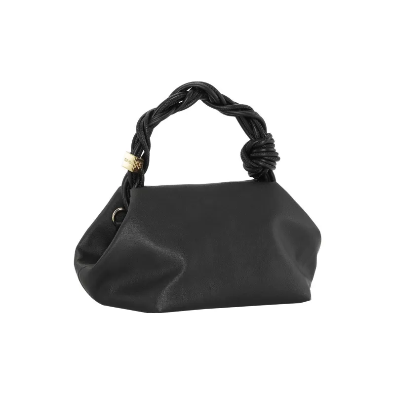 GANNI Ohoskin Plant Composition Mixed With Recycled Plastic Portable Crossbody Bag Shoulder Bag Women's Black-1