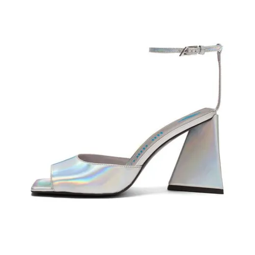 The Attico Piper 85mm Holographic Sandals