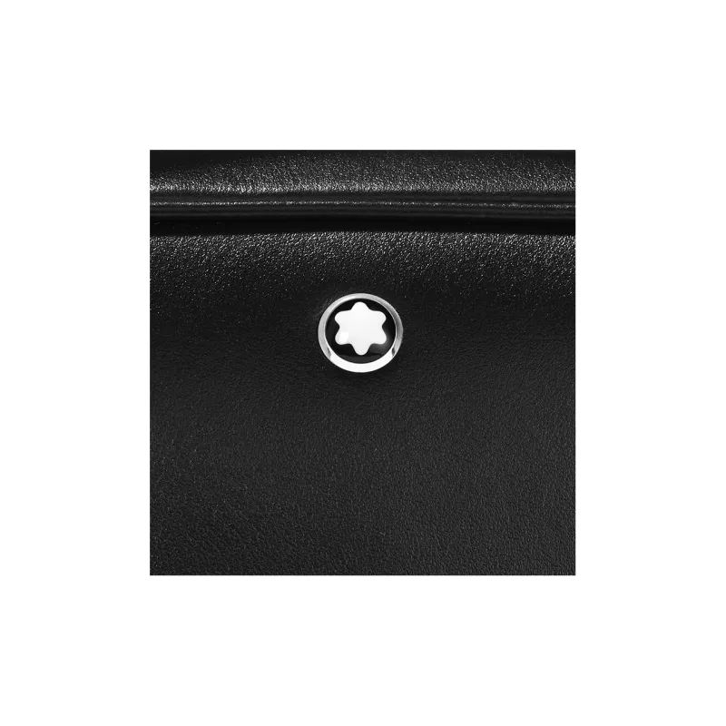 MONTBLANC Meisterstuck Cow Leather One Shoulder Crossbody Portable Briefcase Mini Men's Black-5