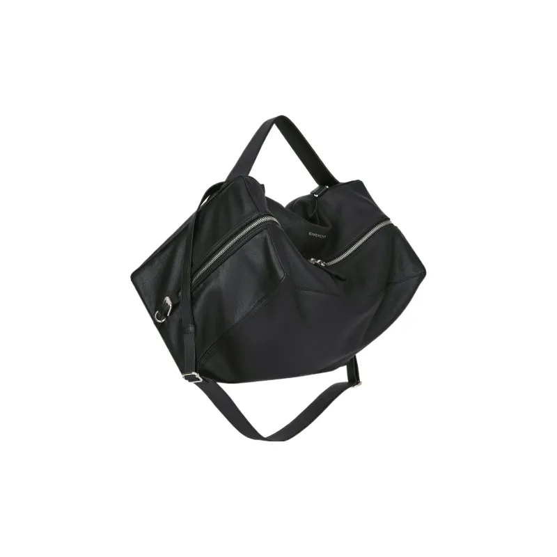 GIVENCHY Pandora Soft Grained Calfskin Handbag Shoulder Bag Crossbody Bag Medium Size Men's Black-1