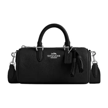 COACH Lacey Cow Leather Boston Bag Handbag Shoulder Bag Crossbody Bag Regular Women's Black