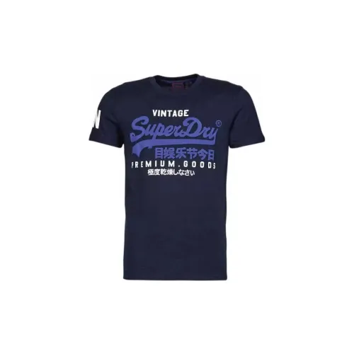 SUPERDRY T-Shirts Men Sea Blue