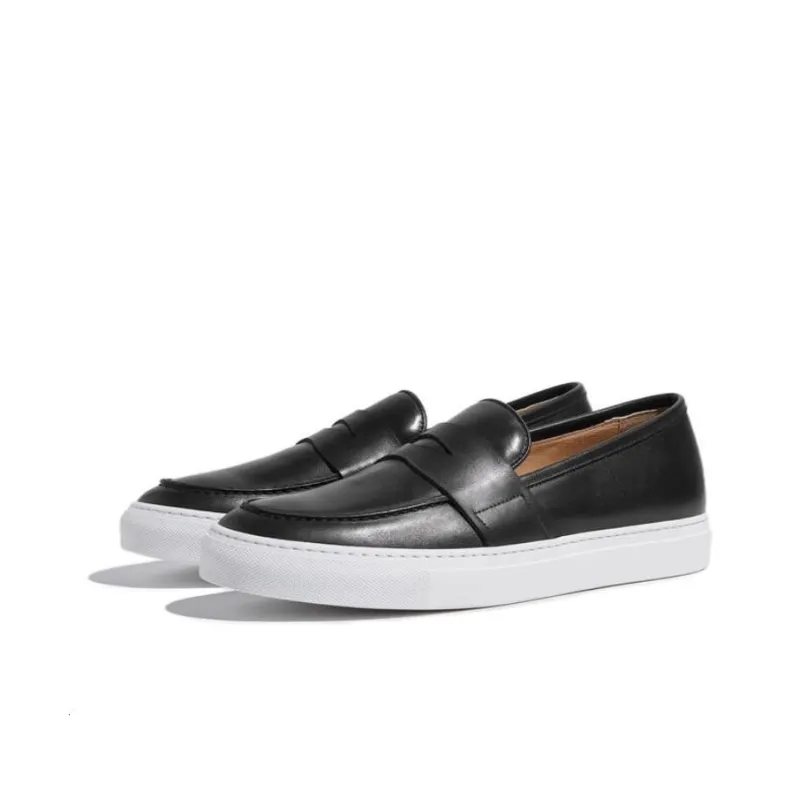 SCAROSSO Alberto Round Toe Penny Sneakers-3