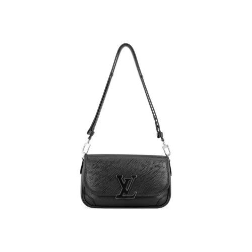 LOUIS VUITTON Cow Leather Crossbody Bag Shoulder Bag Women's Black