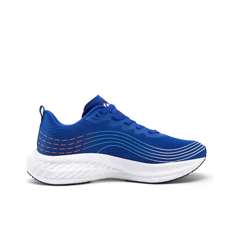 WALKSOUL Running Shoes Men Low Top White/Gray/Black/Royal Blue-8