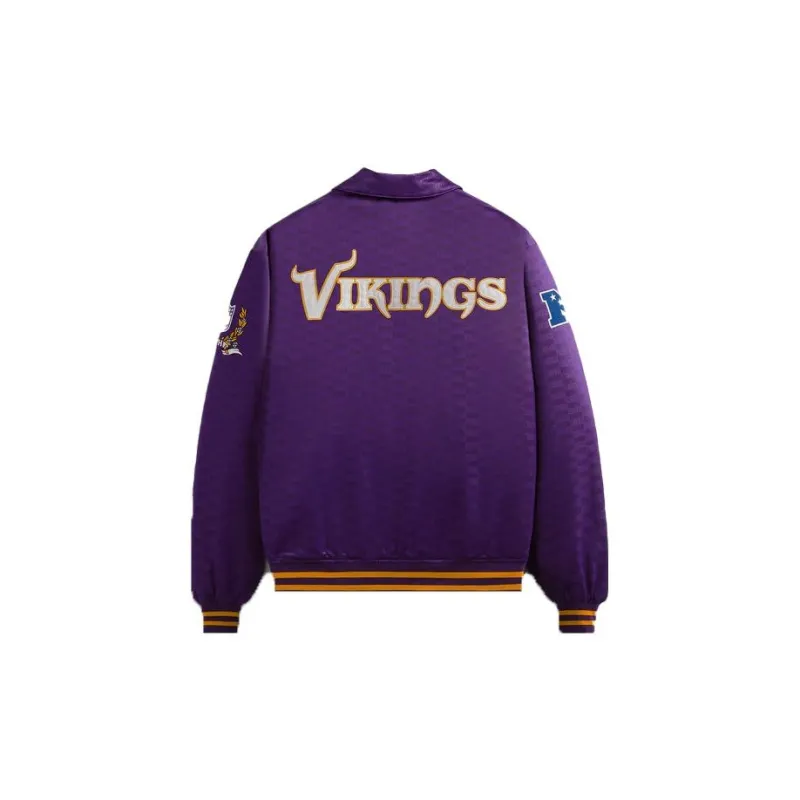 KITH X Nfl Vikings Satin Bomber Jacket-1