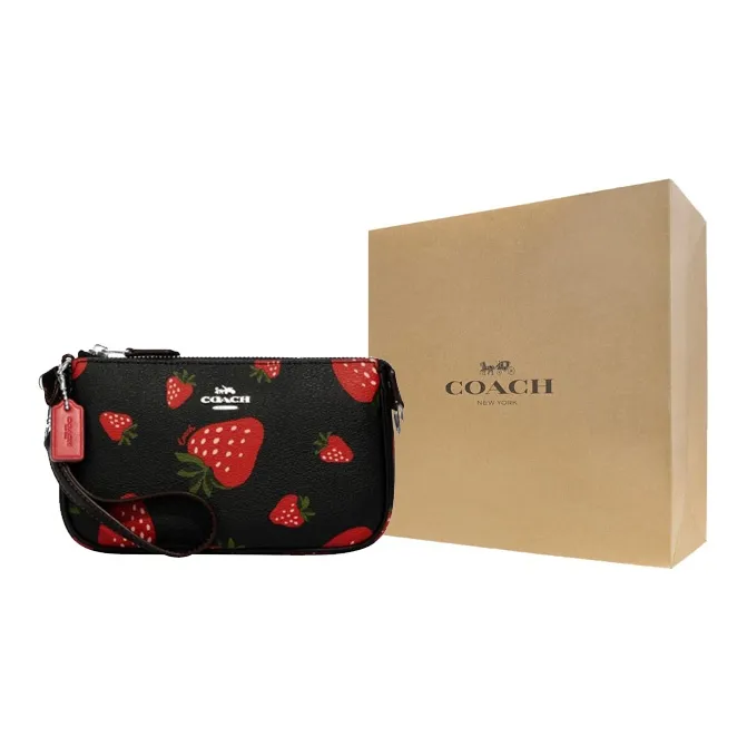 COACH Nolita Canvas With Leather Mahjong Bag Shoulder Bag Handbag Shoulder Bag Small Size Women's Black-6