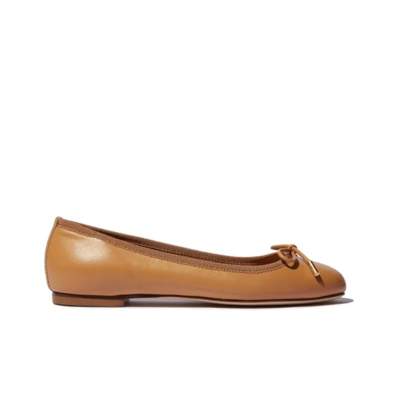 SCAROSSO Carla Bow Detailed Ballerina Shoes Women's-1