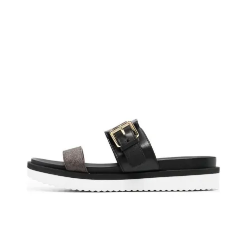 MICHAEL KORS Kors' Abrasion-Resistant Slide Slippers Women's Black