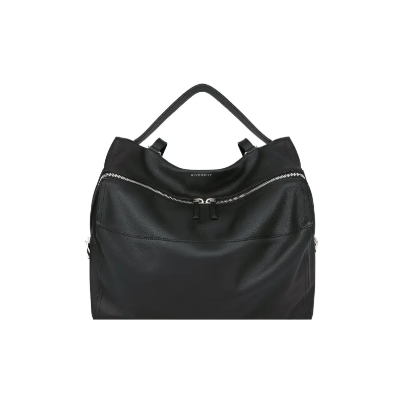 GIVENCHY Pandora Soft Grained Calfskin Handbag Shoulder Bag Crossbody Bag Medium Size Men's Black-0