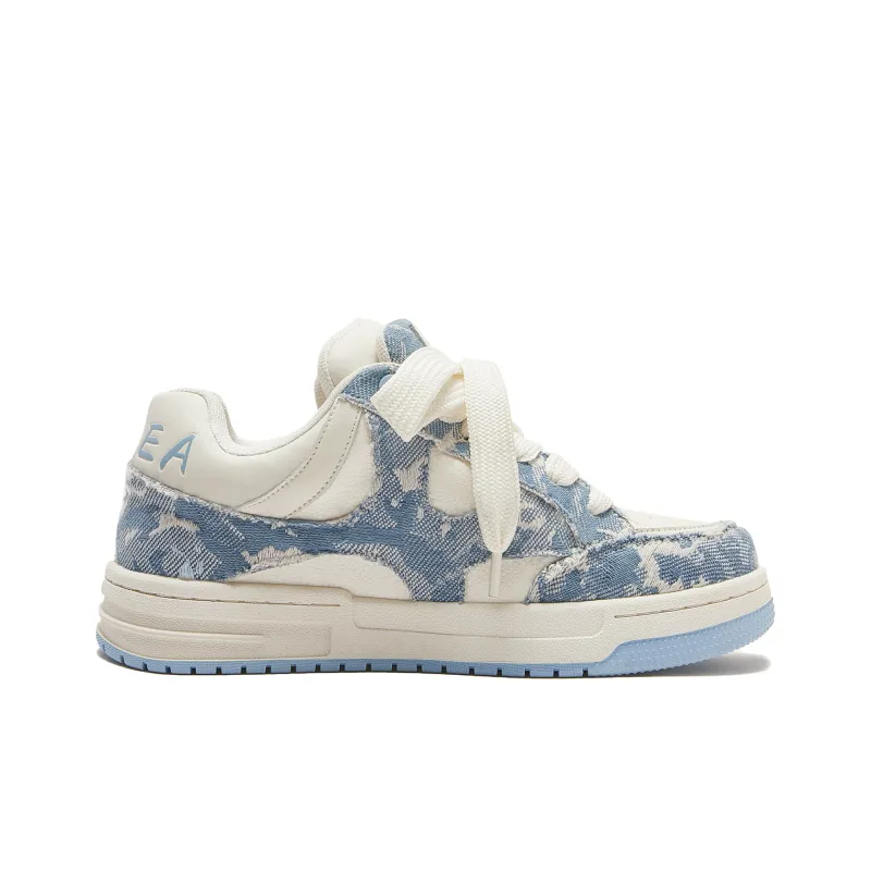 MQMS Skateboard Shoes Unisex Low Top Blue/White-1