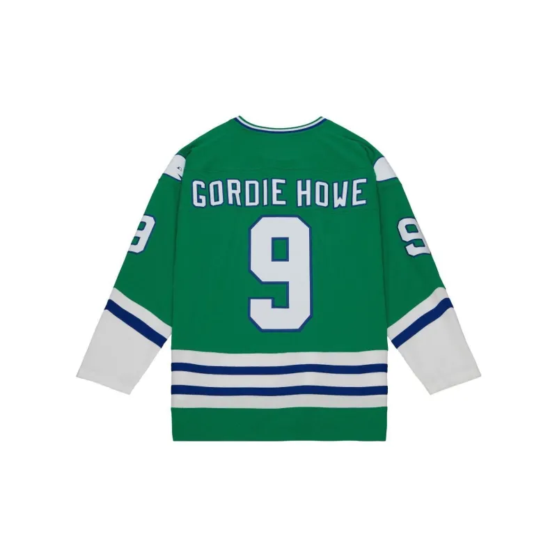 Mitchell Ness Nhl Dark 'Whalers 1979 Gordie Howe' Jersey-1