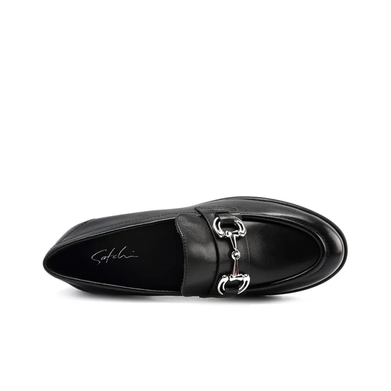Satchi Loafers Women's Low Top Black-4