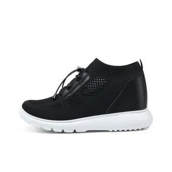 He Jinchang Hermo Collection Low-Top Casual Shoes Women's Black