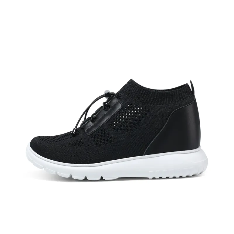 He Jinchang Hermo Collection Low Top Casual Shoes Women's Black-0