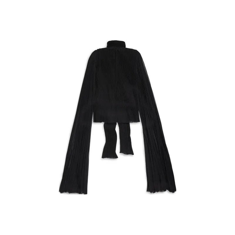 Balenciaga Scarf Pleated Blouse-1