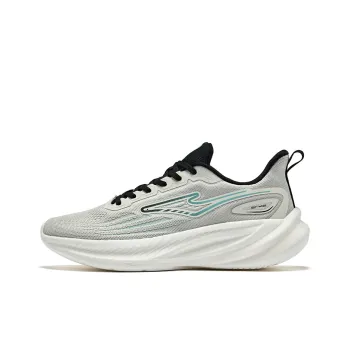 Erke Cushioned Wear-Resistant Breathable Low-Top Running Shoes Men's Pale Wild Pine Stone Color
