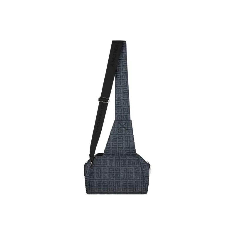 GIVENCHY Antigona Denim With Cotton And Calfskin Shoulder Bag Crossbody Bag Small Size Men's Gray-3