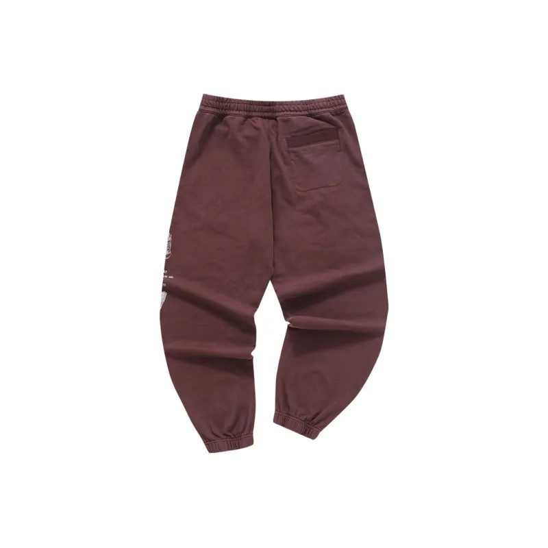 FILA FUSION FILA FUSION X Knitted Sports Pants Men's Red Maple Brown-1