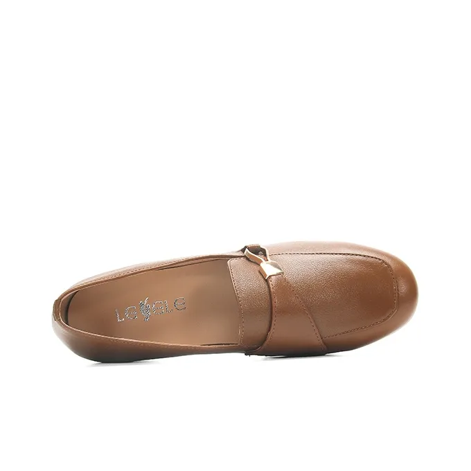 LESELE Loafers Women's Black/Khaki Brown-12
