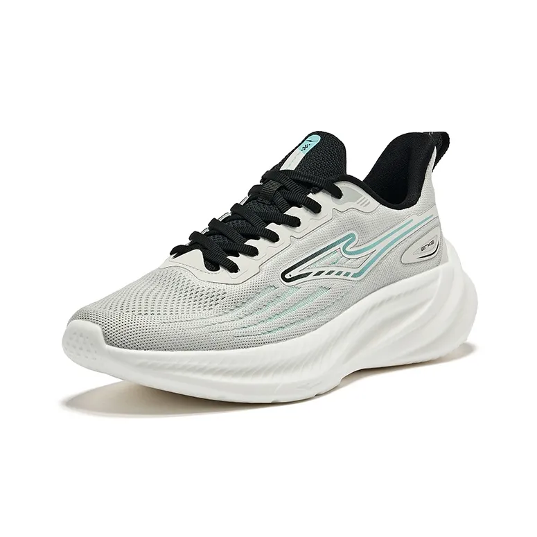 Erke Cushioned Wear-Resistant Breathable Low-Top Running Shoes Men's Pale Wild Pine Stone Color-2