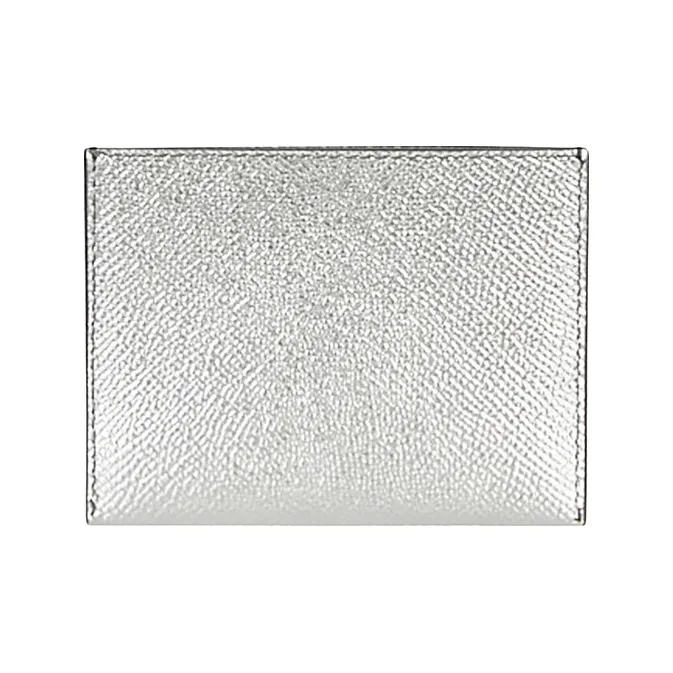 GIVENCHY Leather Card Holder Regular Women's Silver-2