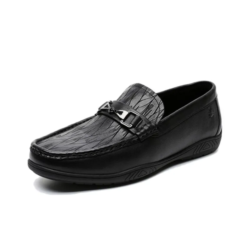 Spider King Gommino Loafers Men's Black-1