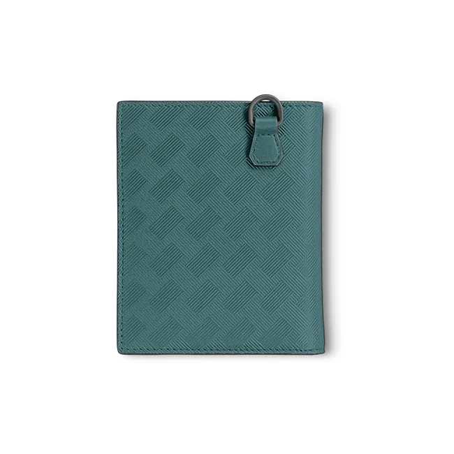 MONTBLANC Cow Leather Wallet Regular Men's Turquoise Blue-1