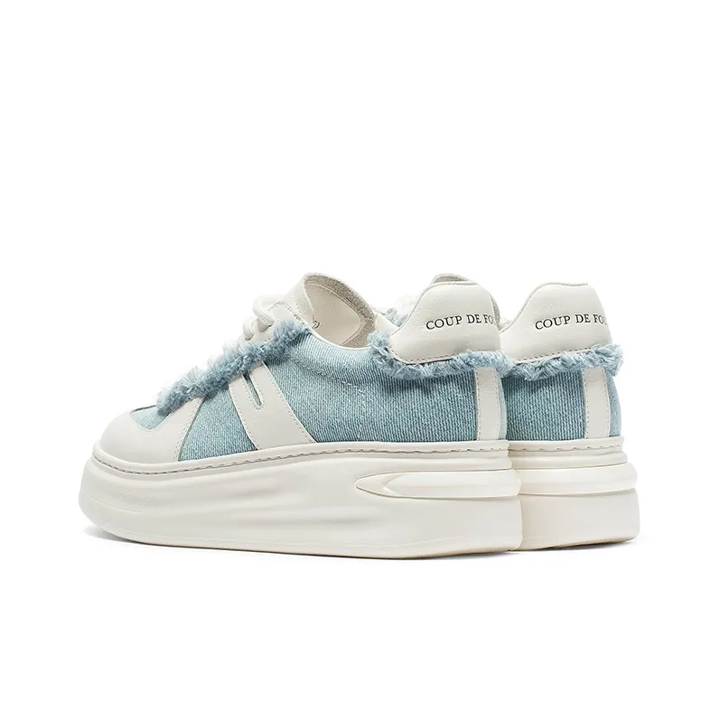 Coup De Foudre Height Increasing Low-Top Skateboard Shoes 5cm Women's-3
