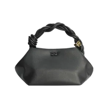 GANNI Ohoskin Plant Composition Mixed With Recycled Plastic Portable Crossbody Bag Shoulder Bag Women's Black