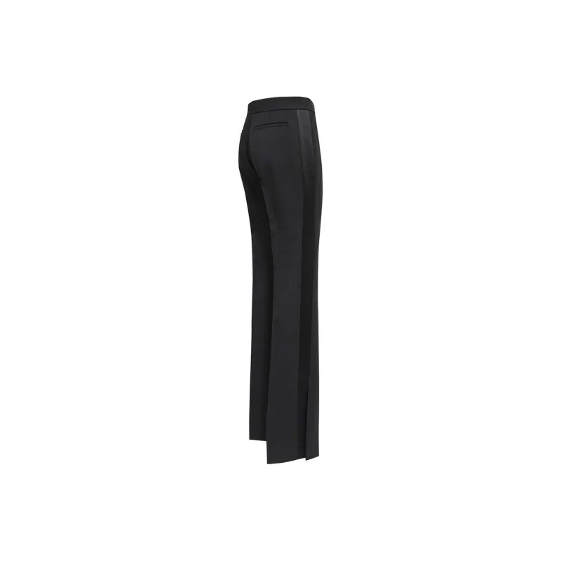 OFF-WHITE High-Waist Split-Hem Tailored Trousers-2