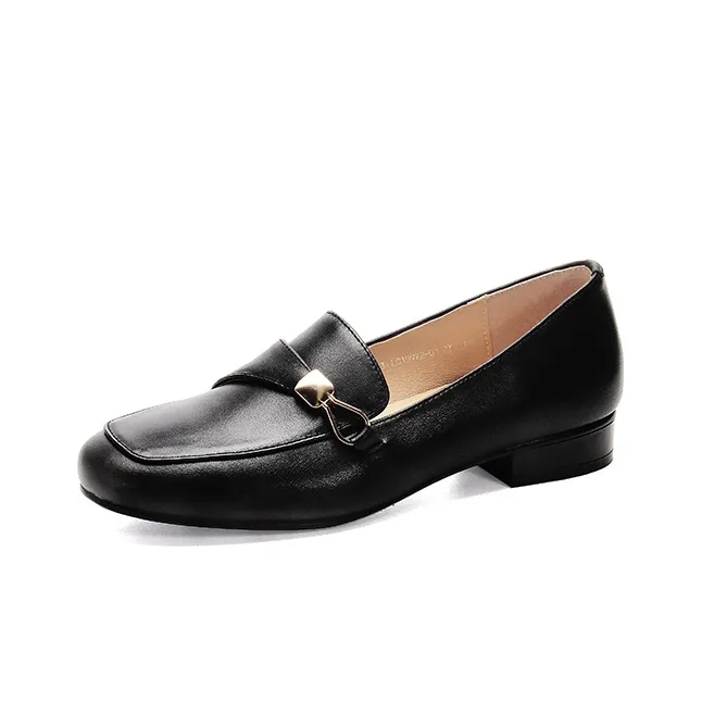 LESELE Loafers Women's Black/Khaki Brown-1