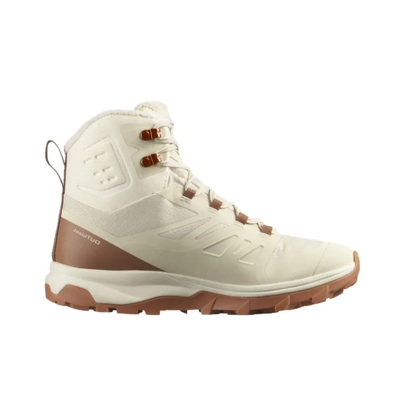 SALOMON XT Quest Anti Slip Wear Resistant High Top Outdoor Shoes Women's Beige-1