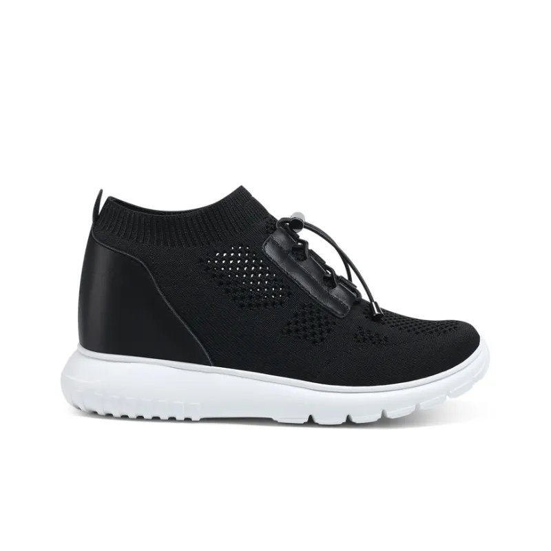 He Jinchang Hermo Collection Low Top Casual Shoes Women's Black-1
