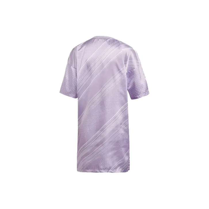Adidas Originals Short Sleeved Dresses Women's Purple-1