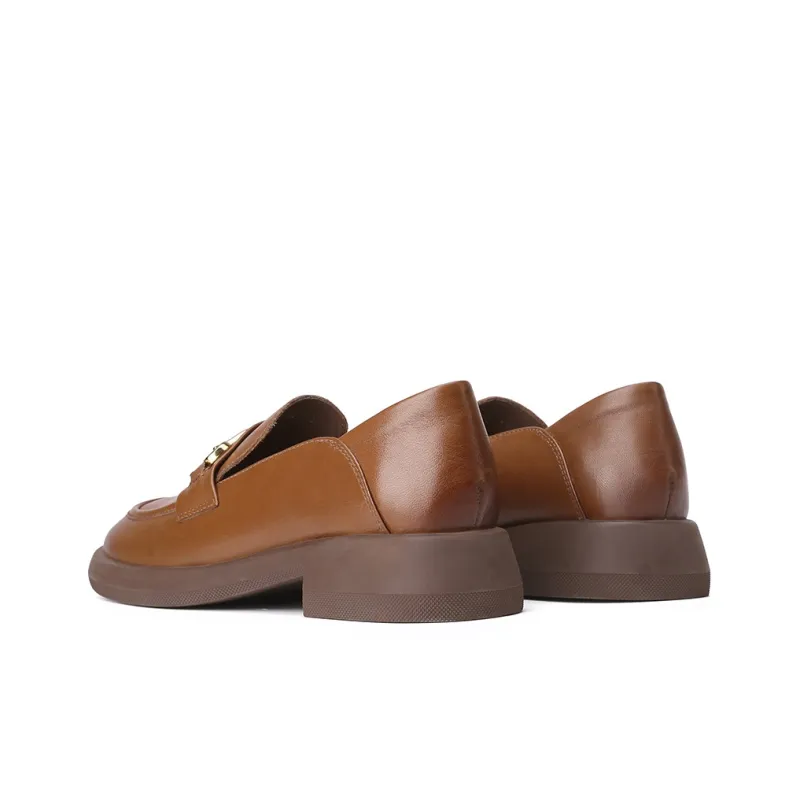 VEDULLAR Loafers Women's Low Top Brown/Beige/Black-2