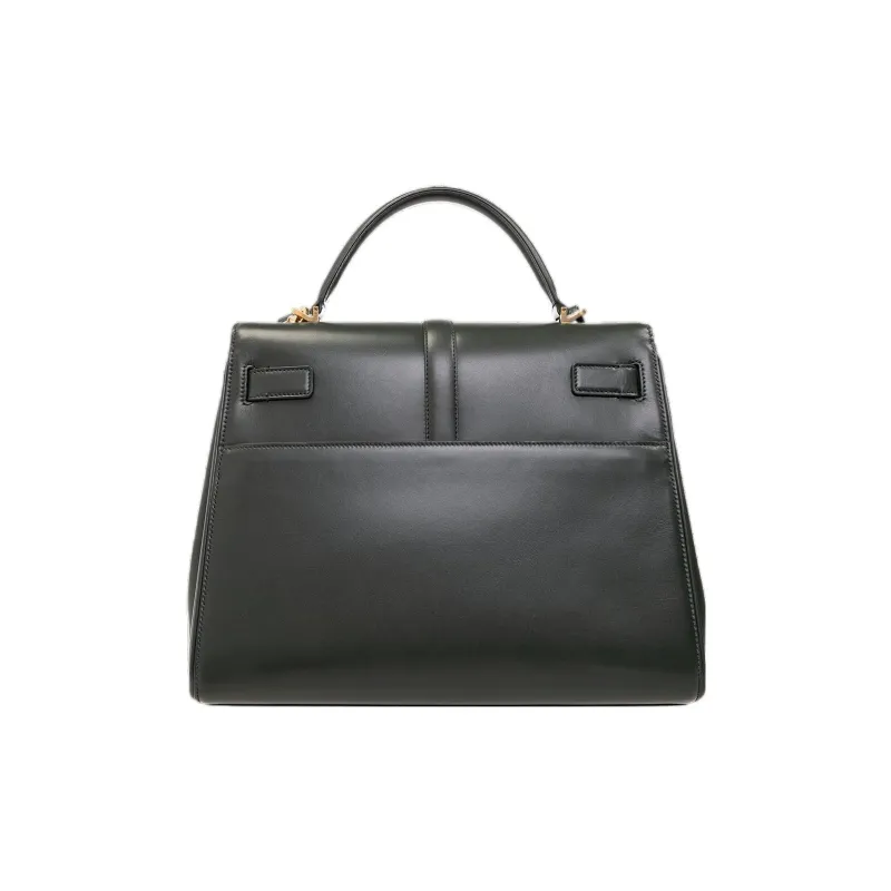 SAINT LAURENT Calfskin Shoulder Bag, Crossbody Bag, Handbag Regular Women's Green-2