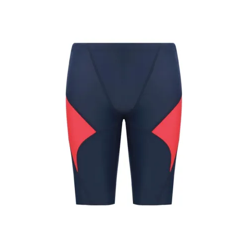 BALNEAIRE Swimming Shorts Men Red And Blue Combination