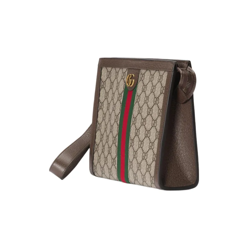 GUCCI Ophidia Canvas Canvas Bag Clutches Regular Men's Ebony/Brown-1