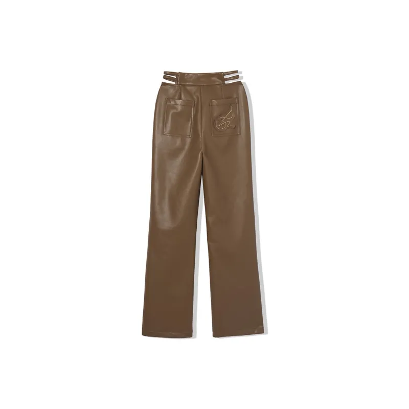 LA CRAWFISH Leather Pants Women's-1
