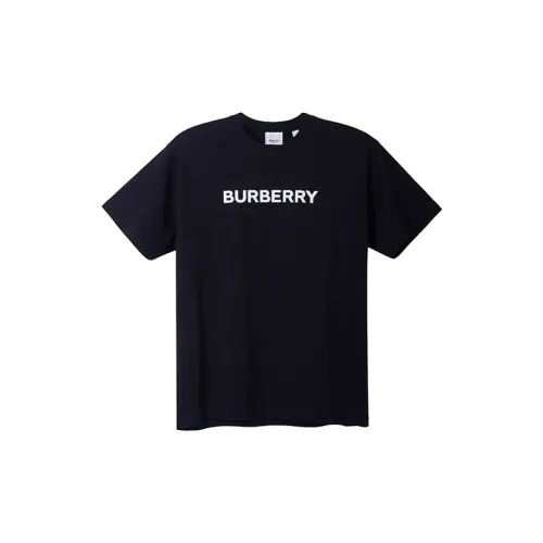 Burberry Logo Print Cotton Oversized T-shirt Black/White