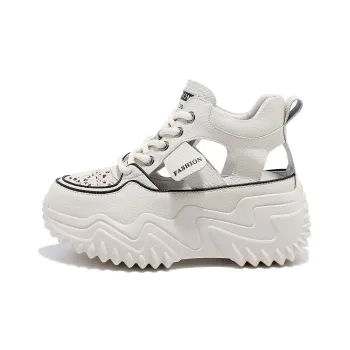 BAIJIHONG Back Air, Sports Sandals 7cm Women's Beige