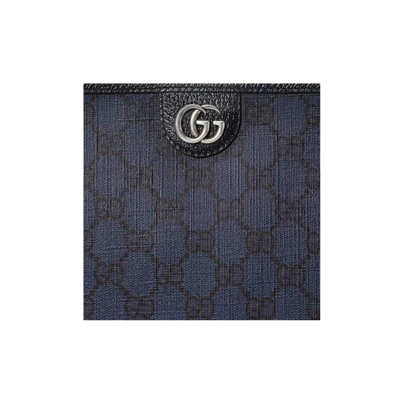 GUCCI Ophidia Canvas With Leather Canvas Bag Clutches Regular Men's Blue/Dark Blue-7