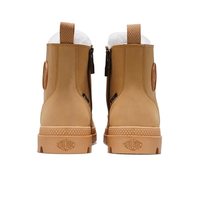 Palladium Crew Martin Boot High Top Women's Wheat Yellow-5